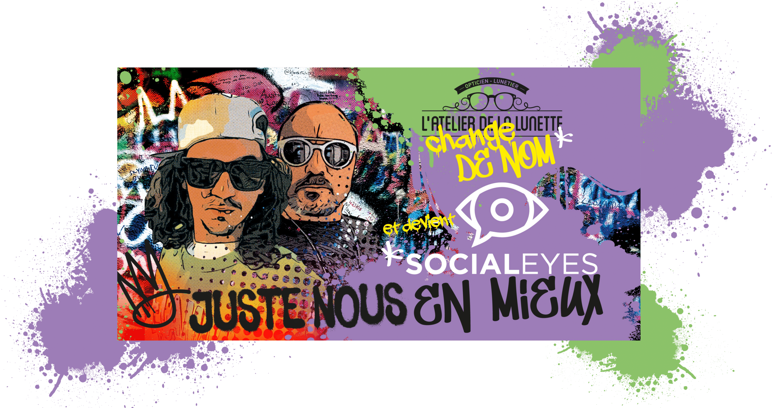 rougevert communication - Visuel Socialeyes