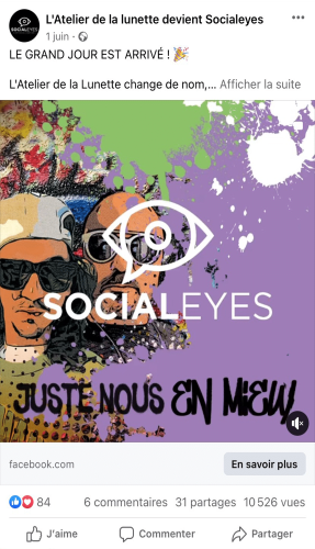 rougevert communication - Post Facebook Socialeyes